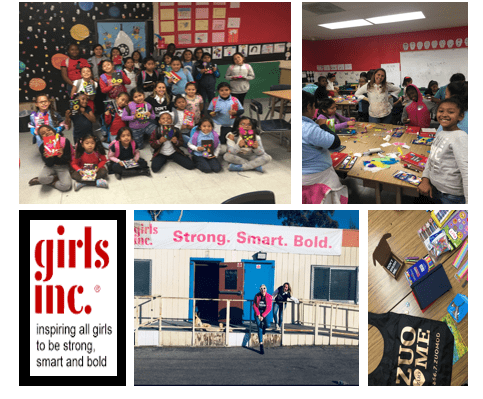 ZUO partners with Girls Inc. for special event to empower elementary school girls.